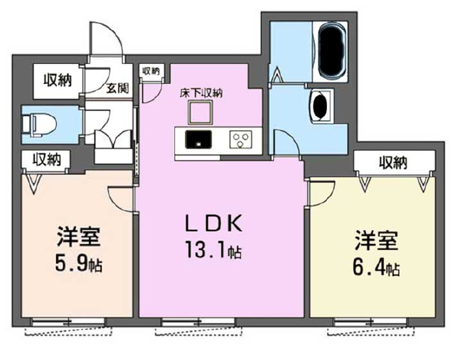間取図付！